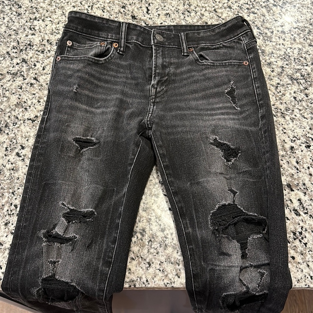 Black American eagle jeans